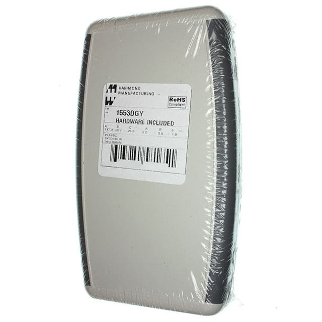 1553DGY BOX ABS GRAY 5.797"L X 3.504"W