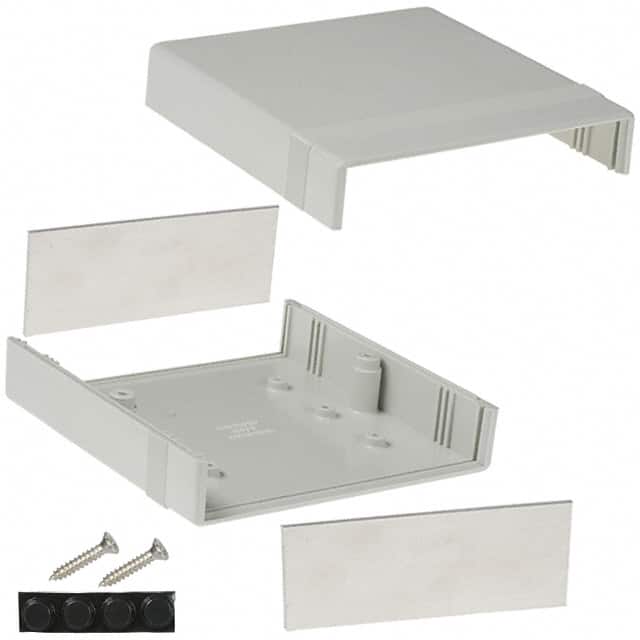 1598BSGY BOX ABS GRAY 5.287"L X 5.323"W