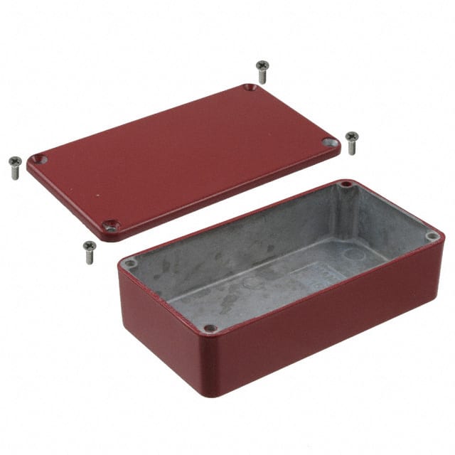 1590BRD BOX ALUM RED 4.41"L X 2.38"W