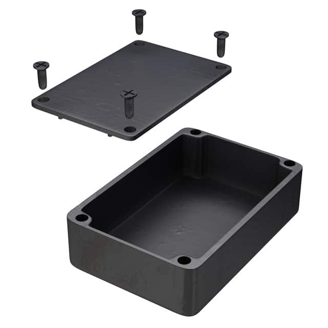 1550PBK BOX ALUM BLACK 3.150"L X 2.165"W