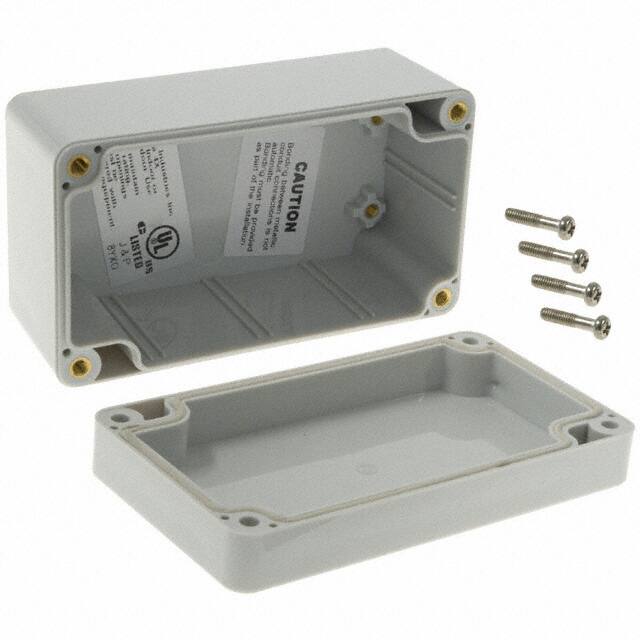 PN-1322 BOX PLAS GRAY 4.528"L X 2.559"W