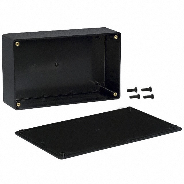CU-3284 BOX ABS BLACK 7.612"L X 4.612"W