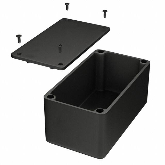 1550DBK BOX ALUM BLACK 4.508"L X 2.520"W