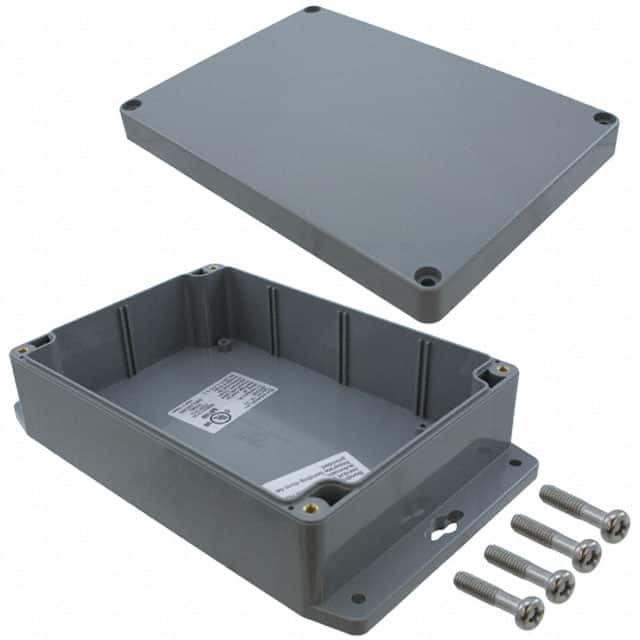 PN-1324-DGMB BOX ABS GRAY 6.732"L X 4.764"W