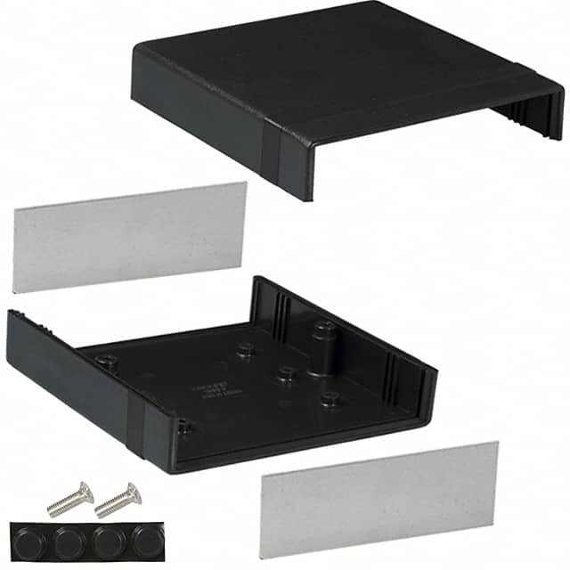 1598BBK BOX ABS BLACK 5.287"L X 5.323"W