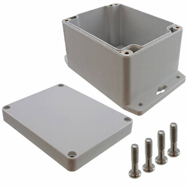 PN-1328-MB BOX PLAS GRAY 4.528"L X 3.543"W