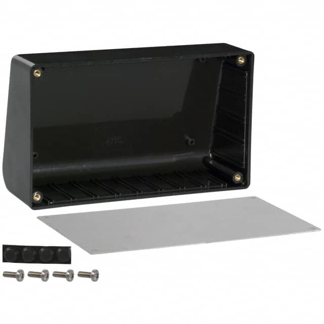 1595CBK BOX ABS BLACK 6.350"L X 3.783"W