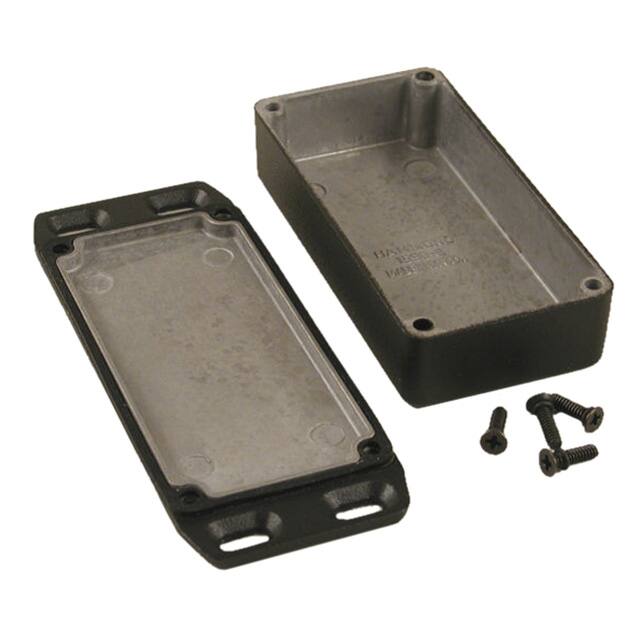 1590WGFLBK BOX ALUM BLACK 3.937"L X 1.969"W