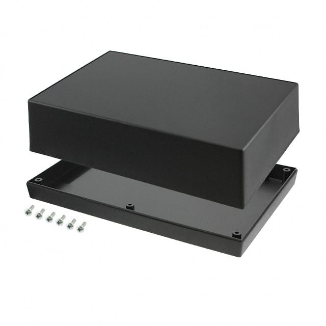 194I,BK BOX ABS BLACK 9.500"L X 6.340"W