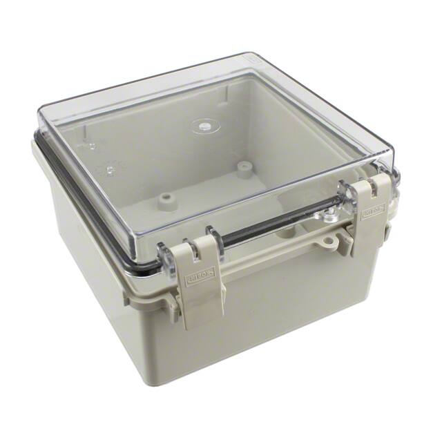 NBF-32210 BOX ABS GRY/CL 5.900"L X 5.900"W