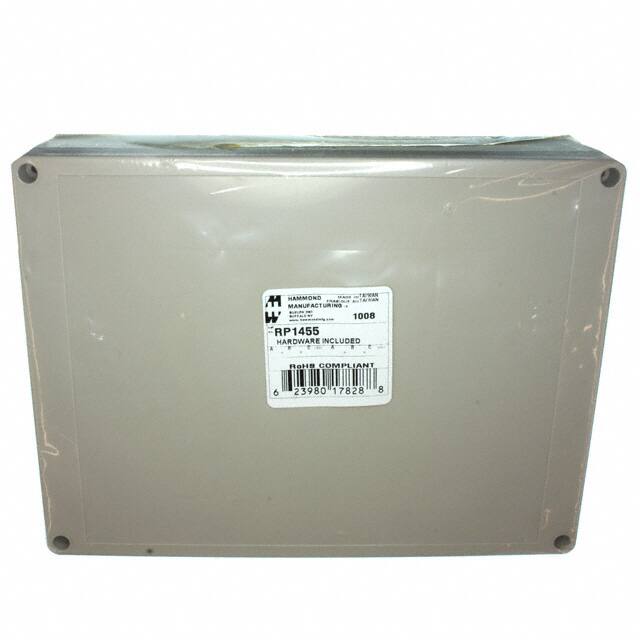 RP1455 BOX ABS GRAY 8.642"L X 6.496"W