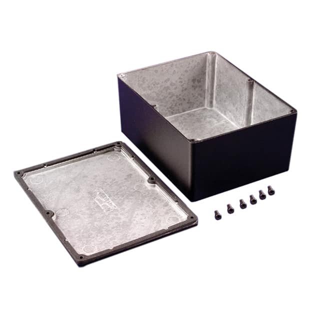 1550WLBK BOX ALUM BLACK 6.512"L X 5.016"W