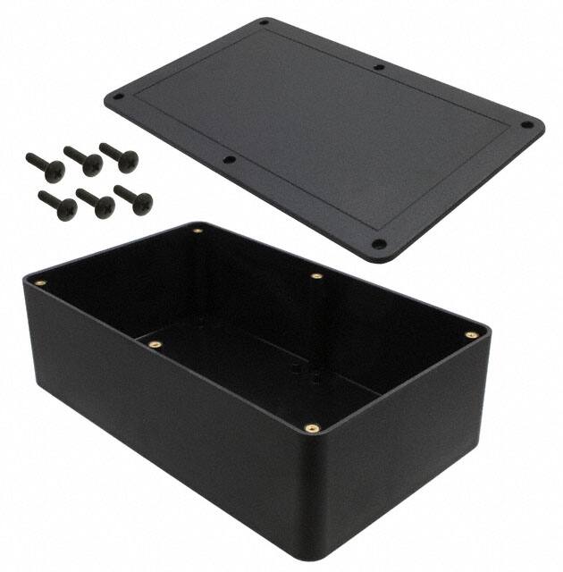 CU-3286 BOX ABS BLACK 10.151"L X 6.151"W