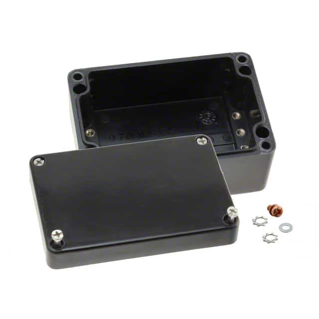 260811060 BOX FIBERGLASS BLACK 4.33"X2.95"