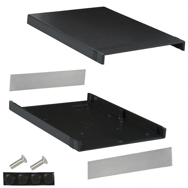 1598HBK BOX ABS BLACK 11.059"L X 7.870"W