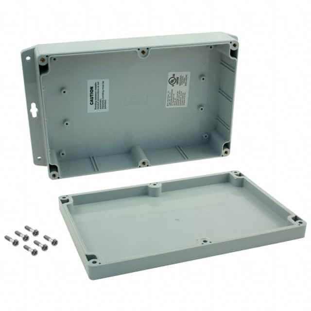 PN-1325-MB BOX PLAS GRAY 8.740"L X 5.748"W