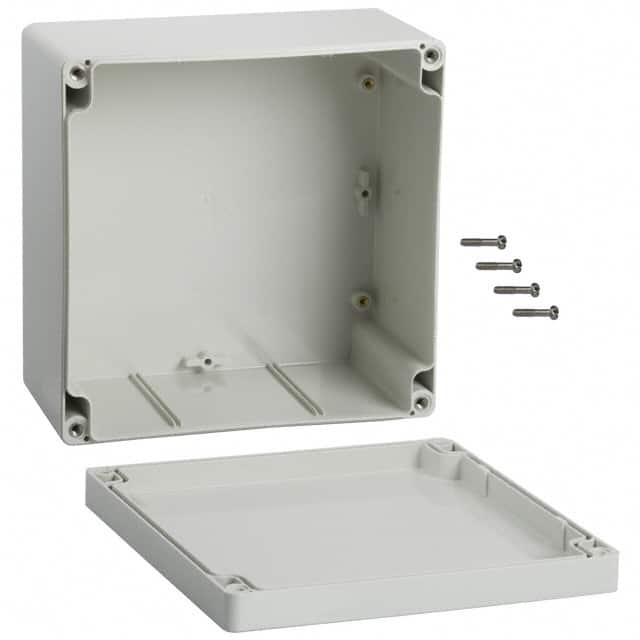 1554SGY BOX ABS GRAY 6.299"L X 6.299"W