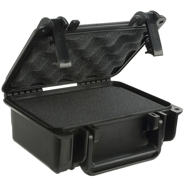SE120F,BK CASE PLAS BLK 8.700"L X 7.450"W