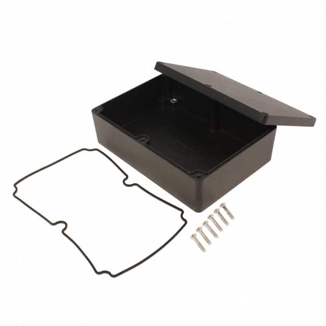 1550Z120BK BOX ALUM BLACK 6.740"L X 4.772"W