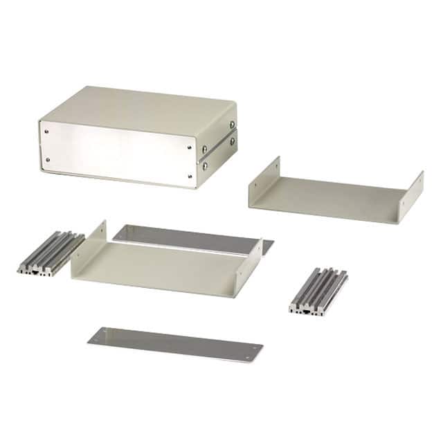 1402B BOX ALUM GRAY 4.880"L X 7.130"W