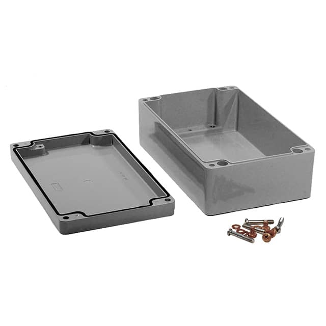 1590Z162GY BOX ALUM GRAY 10.236"L X 6.299"W