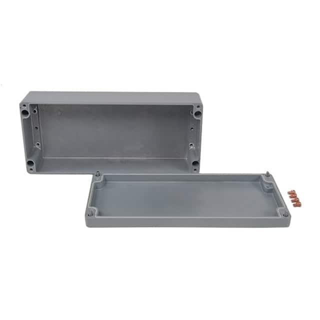 011636090 BOX ALUM GRAY 14.17"L X 6.3"W