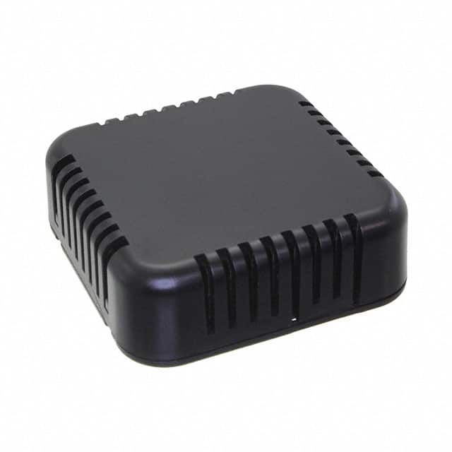 1551V3BK BOX VENT ABS 2.36HX2.36W BLK