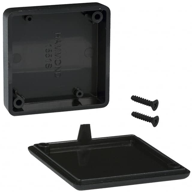 1551SBK BOX ABS BLACK 1.969"L X 1.969"W
