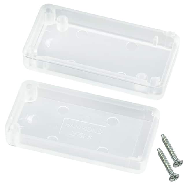1551BCLR BOX ABS TRN CL 1.970"L X 0.980"W