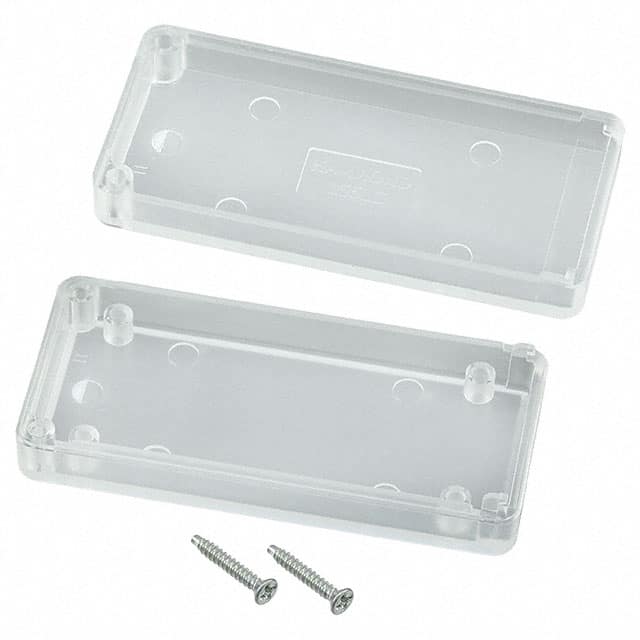 1551CCLR BOX ABS TRN CL 2.560"L X 1.180"W