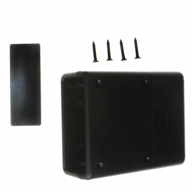 HP-3661-B BOX ABS BLACK 3.622"L X 2.618"W