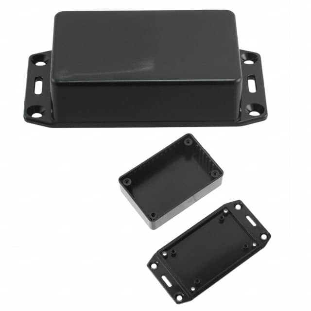 1591MSFLBK BOX PLAS BLK 3.339"L X 2.205"W