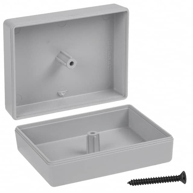 C8,GY BOX ABS GRAY 2.400"L X 1.850"W