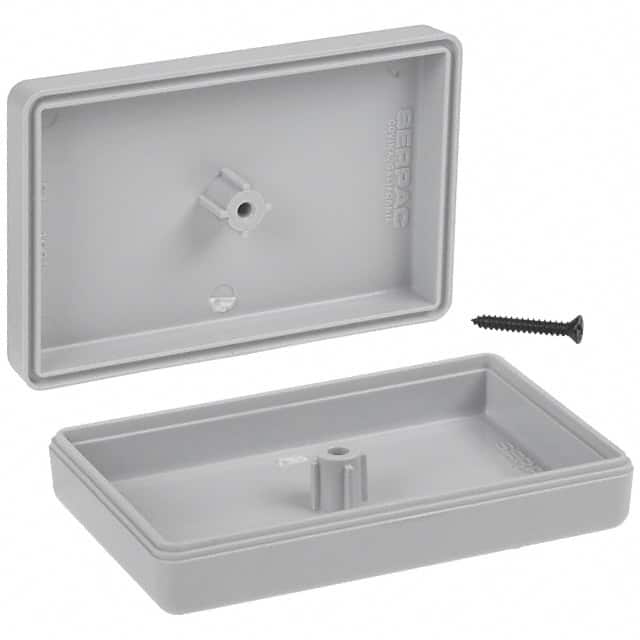 C4,GY BOX ABS GRAY 2.130"L X 1.380"W
