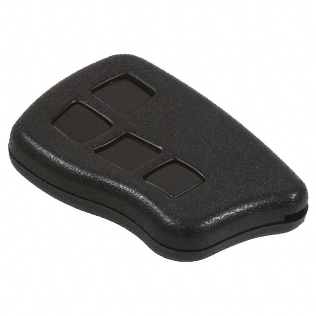 CA4B4,BK KEY FOB ABS BLK 2.53"L X 1.73"W