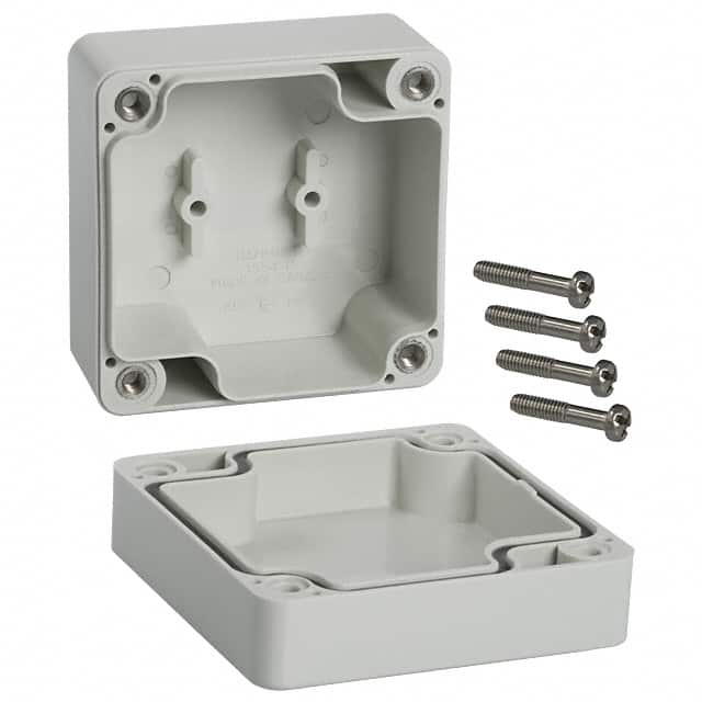 1555BGY BOX ABS GRAY 2.559"L X 2.559"W