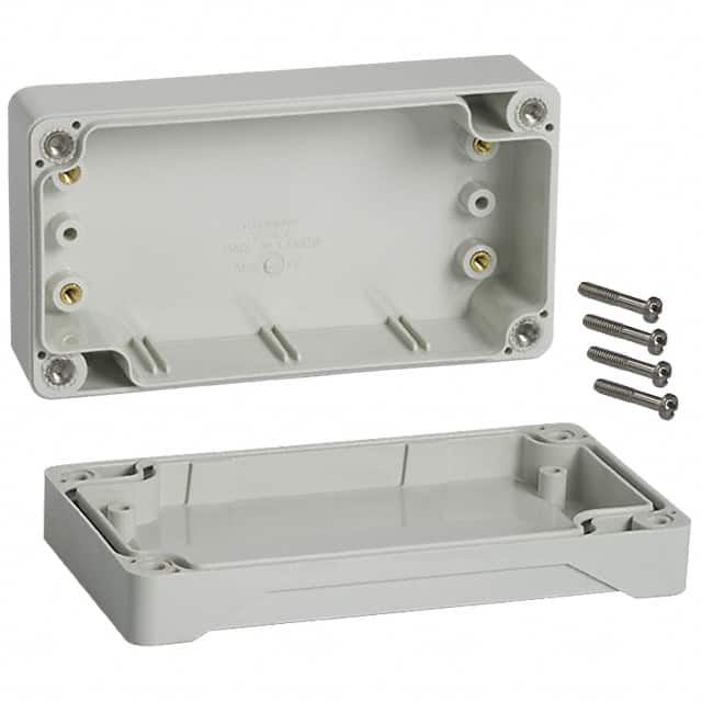 1555CGY BOX ABS GRAY 4.724"L X 2.555"W