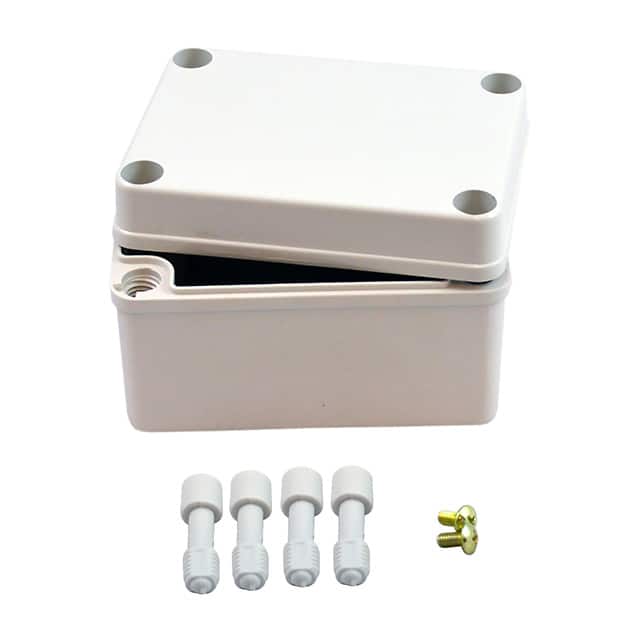 PTS-25308 BOX PLAS GRAY 4.331"L X 3.150"W