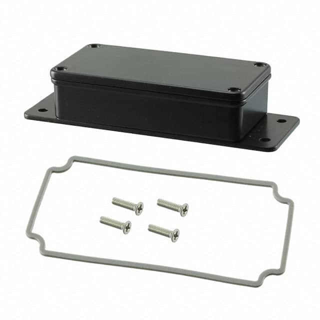 AN-2850-AB BOX ALUM BLACK 3.540"L X 1.420"W
