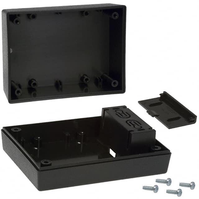 232,BK BOX ABS BLACK 4.380"L X 3.250"W