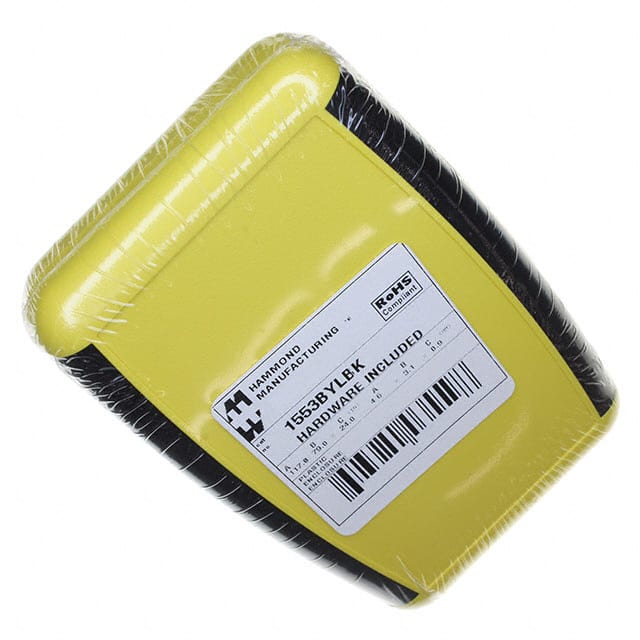 1553BYLBK BOX ABS YELLOW 4.615"L X 3.109"W