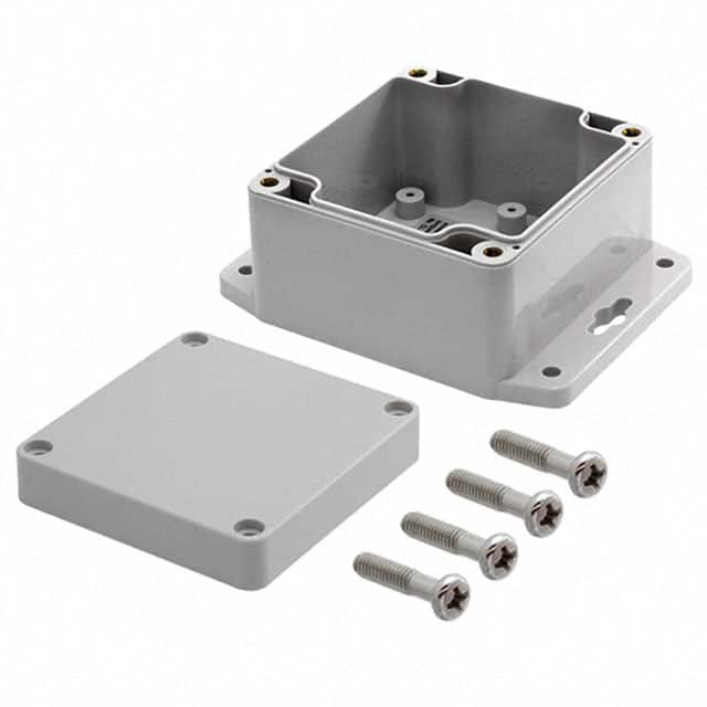 PN-1331-MB BOX PLAS GRAY 3.283"L X 3.196"W