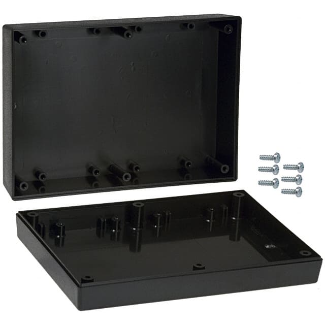 172I,BK BOX ABS BLACK 6.880"L X 4.880"W