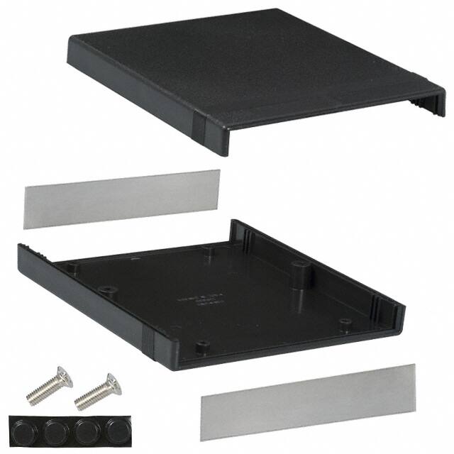 1598BBBK BOX ABS BLACK 7.047"L X 6.083"W