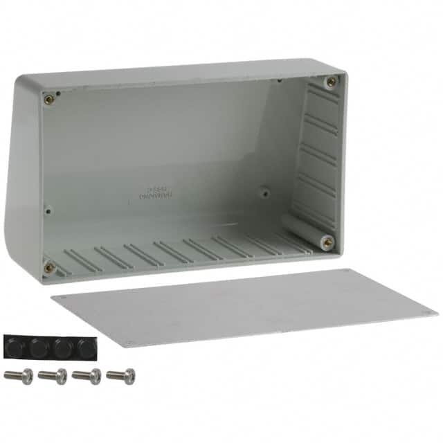 1595CGY BOX ABS GRAY 6.350"L X 3.783"W