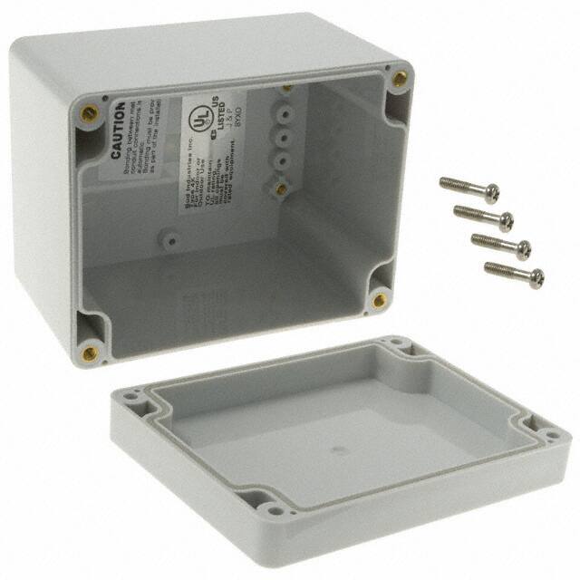 PN-1328 BOX PLAS GRAY 4.528"L X 3.543"W