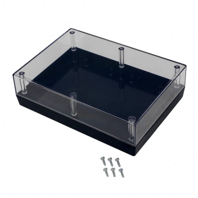 172C,BK BOX PLAS BLK/CLR 6.88"L X 4.88"W