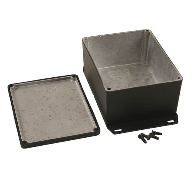 1590WCFBK BOX ALUM BLACK 4.705"L X 3.701"W