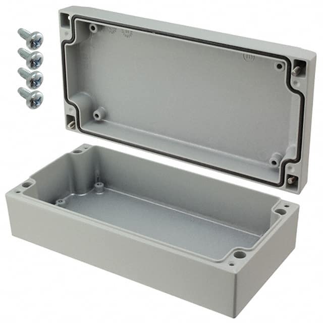041020060 BOX ALUM GRAY 3.937"L X 7.874"W