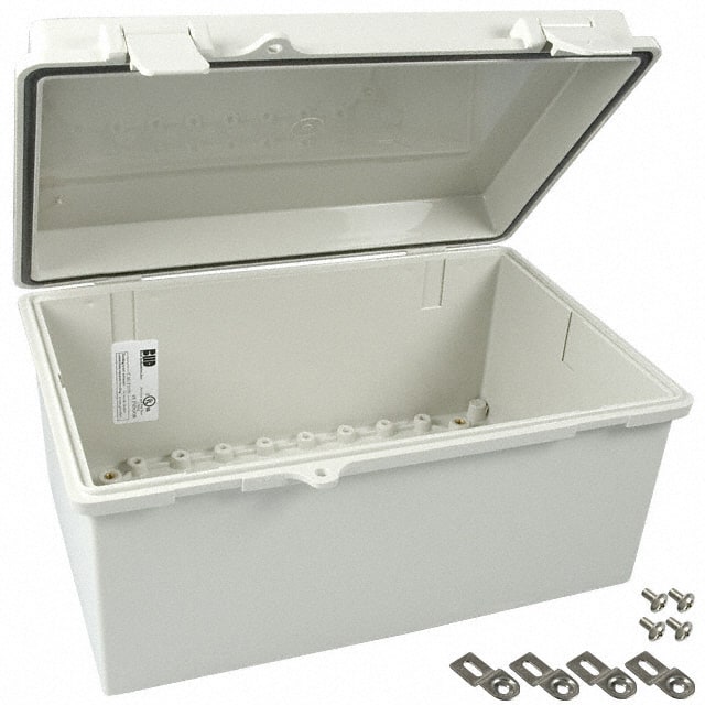 NBB-10243 BOX ABS GRAY 11.280"L X 7.475"W